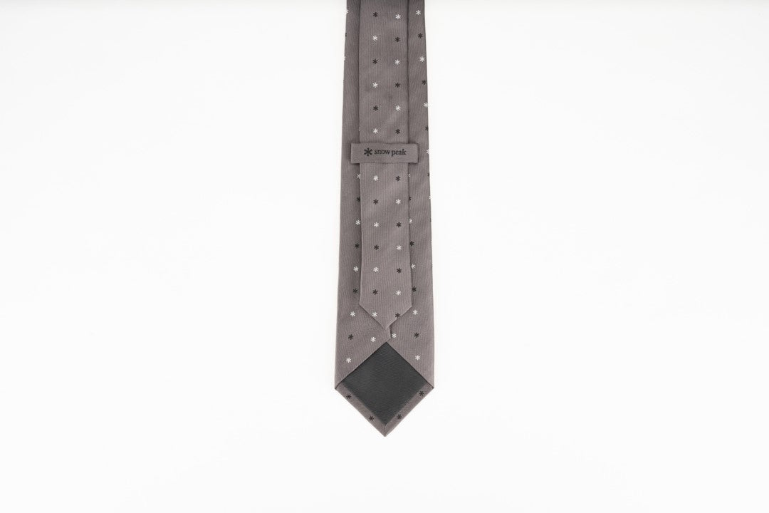 Snow Peak Asterisk Tie Grey